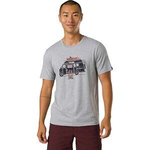 PrAna Shirt Mens XLarge Heather Gray Will Travel Journeyman 2 T-Shirt NWT